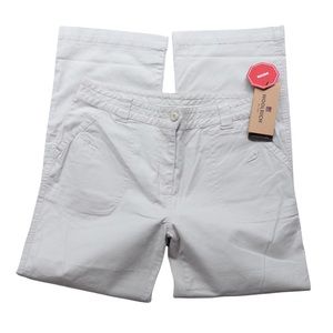 NWT Woolrich Fairwinds Reflex Stretch Stone White Cotton Khaki Casual Pants 12P